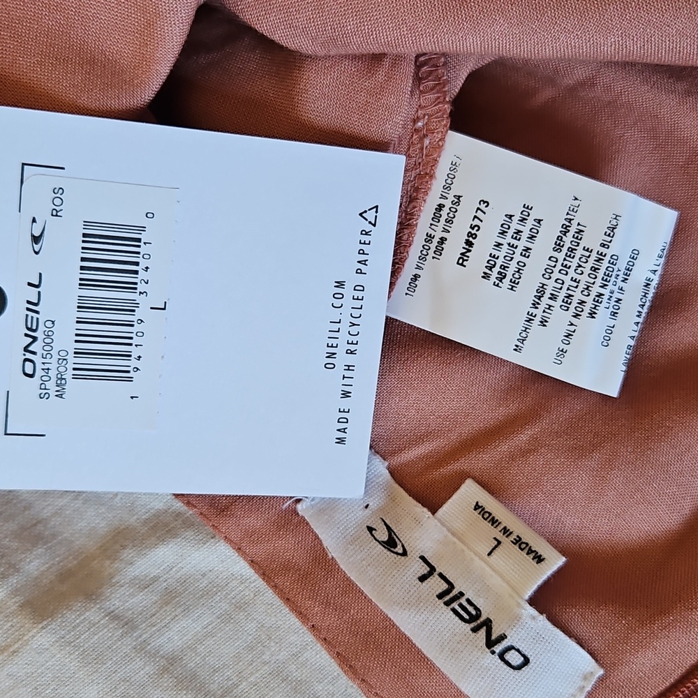O'Neil Ambrosio Pink High-Low Maxi Skirt High Waist Size Large Lightwaist - Picture 13 of 14